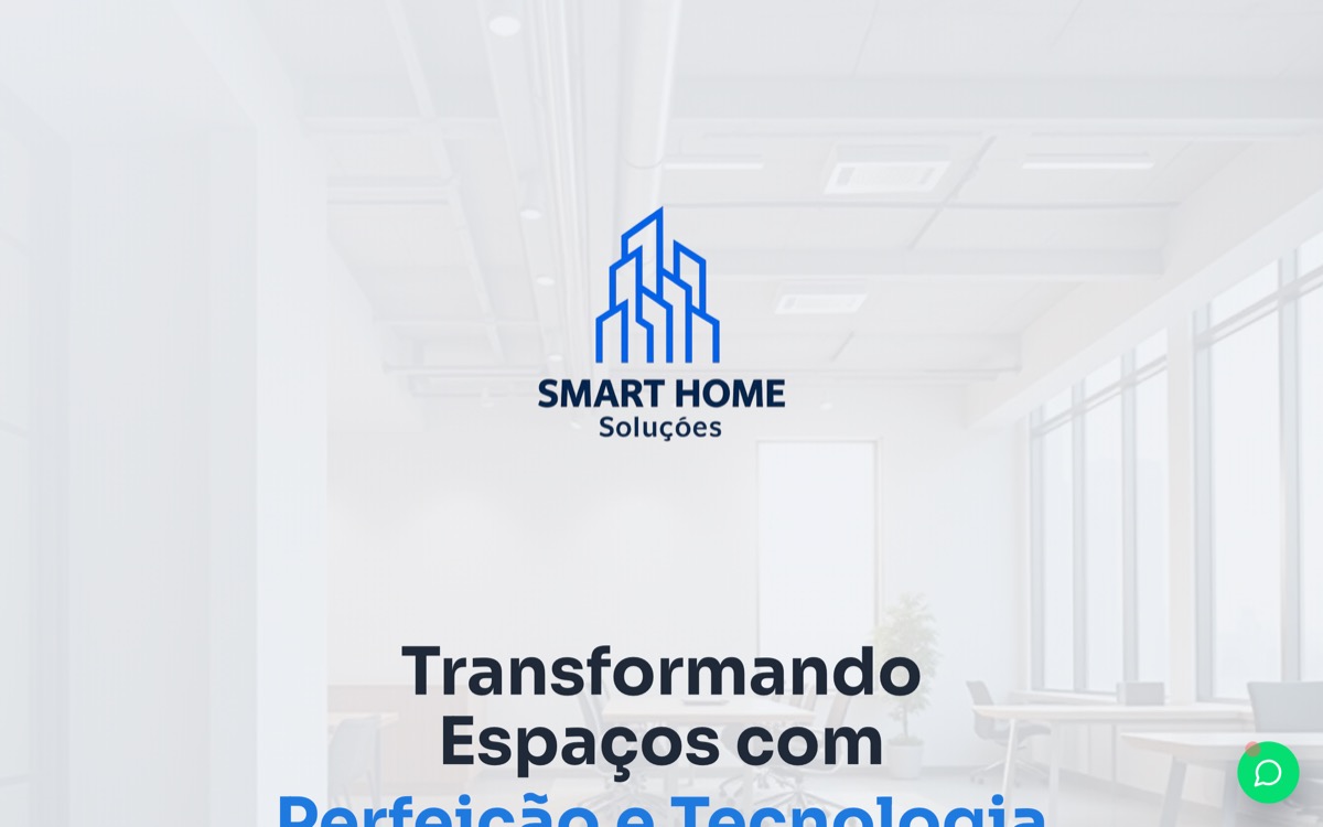 Site da Smart Home Soluções feito pela AltruistLabs
